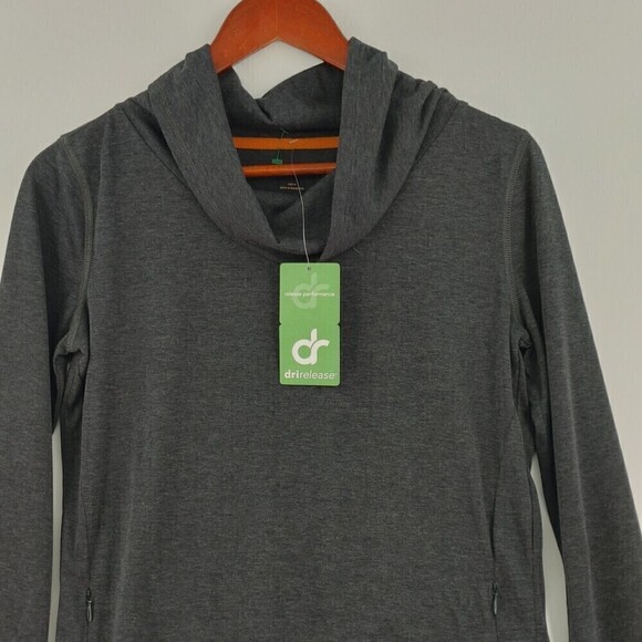 Basin and Range Top Women Gray Silver Mountain Performance Dri-release Active - Picture 3 of 15